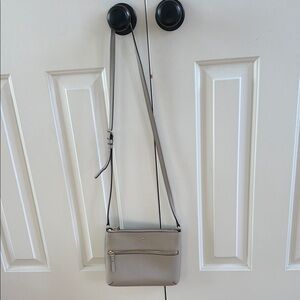 Elegant taupe/gray Crossbody Bag